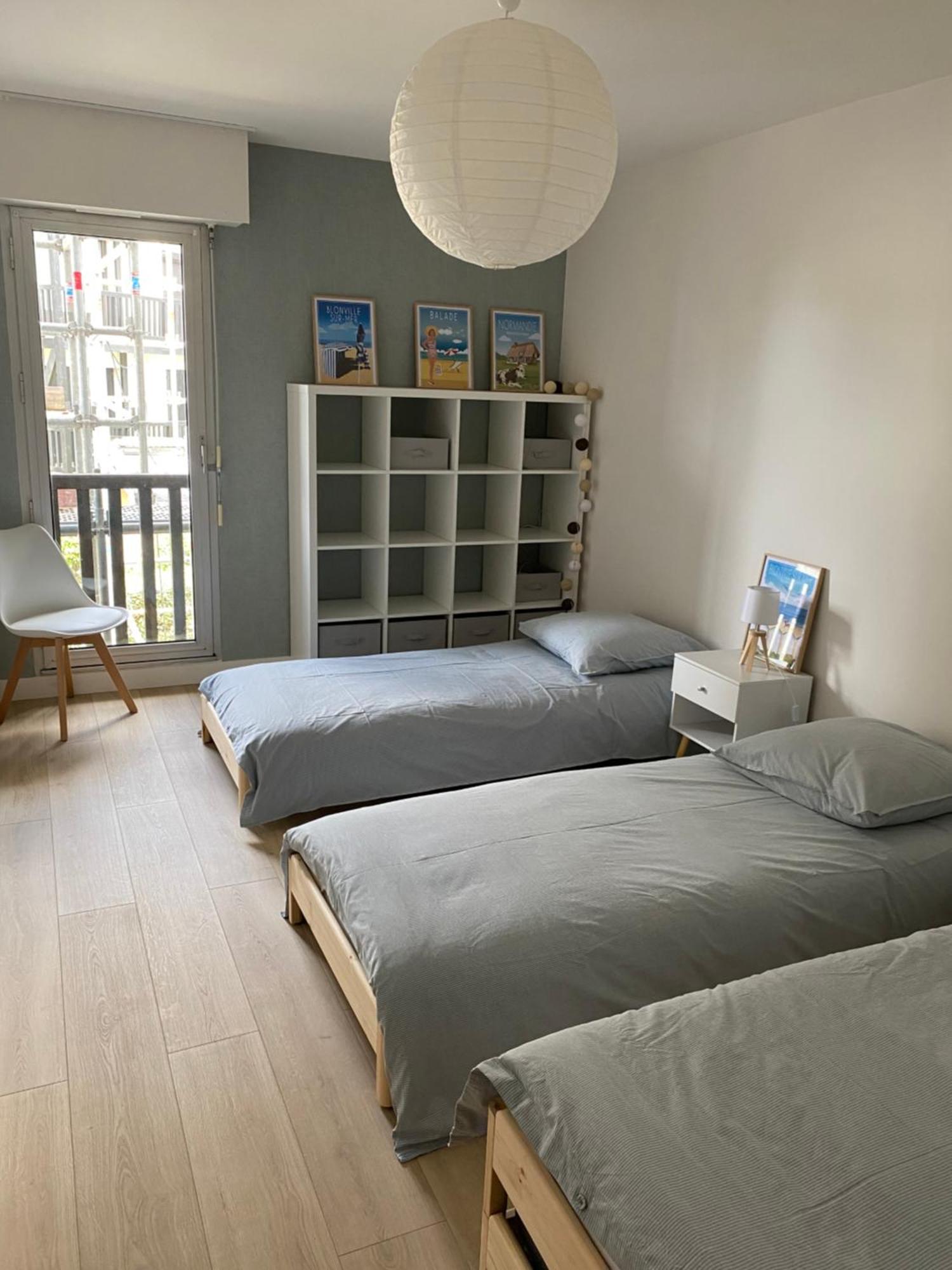 Appartement 65M2 Avec Balcon Vues Partielles Mer A 150M De La Plage Et Centre, Wifi Et Parking Prive Blonville-sur-Mer Ngoại thất bức ảnh
